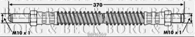 BORG & BECK bbh6569 -  Тормозной шланг